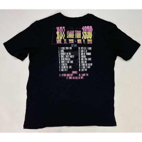 Kiss Hot In The Shade Tour 1990 Retro Graphic T-shirt Women Medium Music - Picture 3 of 6